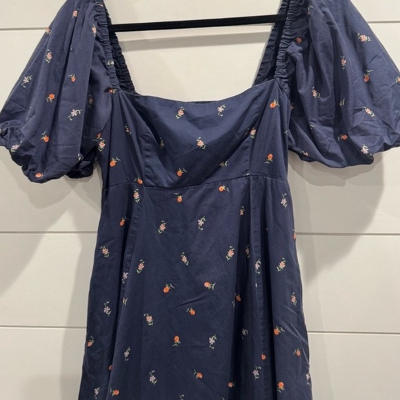 Hill House Matilda dress in navy petite fleur - Picture 4 of 4